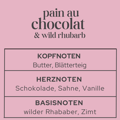 Parfum Fondant Pain au Chocolat &amp; Rhubarbe Sauvage
