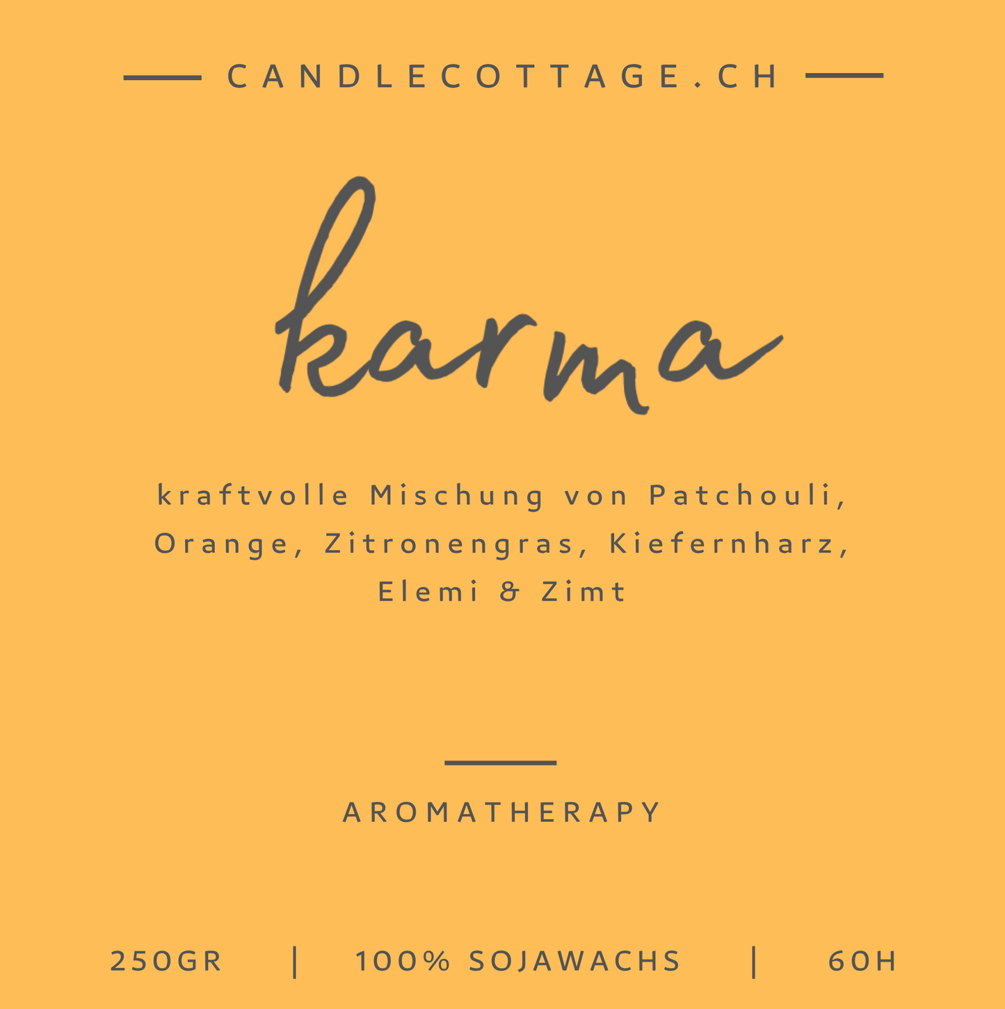 KARMA Wellness Kerze 250g