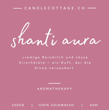 SHANTI AURA Wellness Kerze 250g